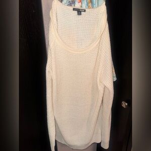 Fashion Nova Cream Knit Sweater